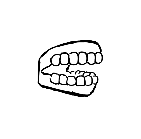 Cartoon Animated GIF. Floss the Teeth you want to keep.