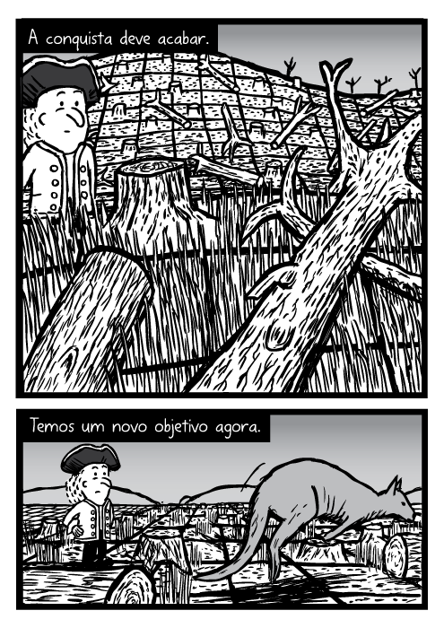 Registado floresta cartoon. A conquista deve acabar. Temos um novo objetivo agora.