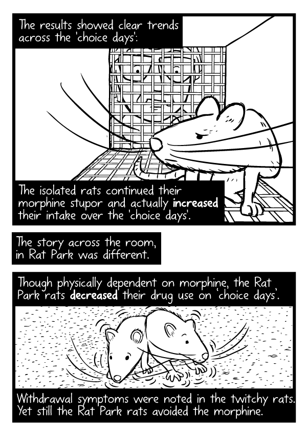 Rat Park comic by Stuart McMillen - page 27 (unfinished - line art only)