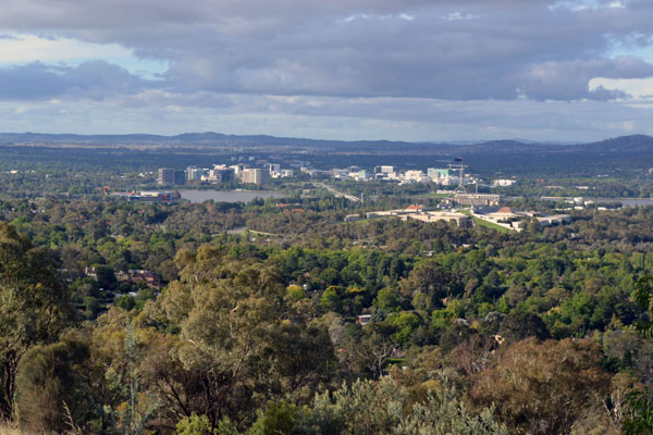 I wrote this blog post 2 weeks ago...but didn't post it until the weather cleared to take a half-decent photo of Canberra for you!