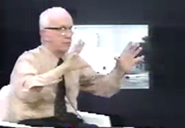 Video still from Buckminster Fuller's Everything I Know session 10 - Dymaxion Deployment Unit