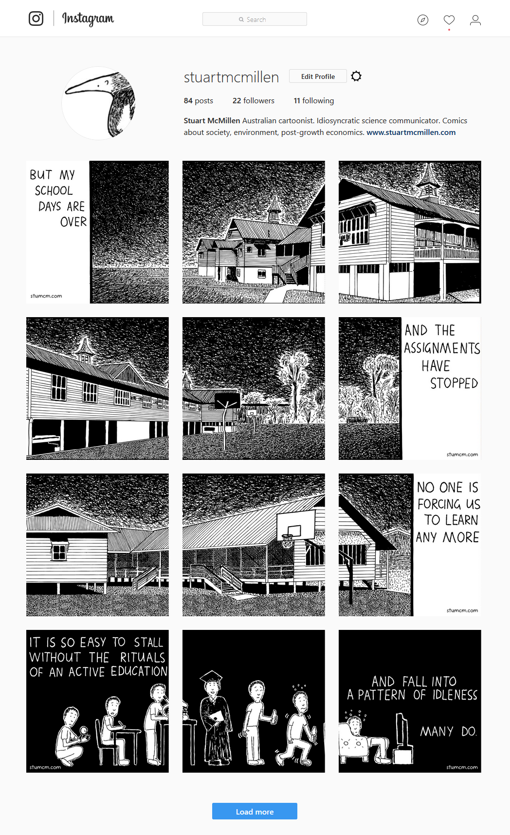 Comics in Instagram's grid format - Challenged by Stuart McMillen on Instagram 2