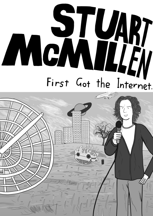 Stuart McMillen - First Got the Internet comic cover. Parody of Custard 