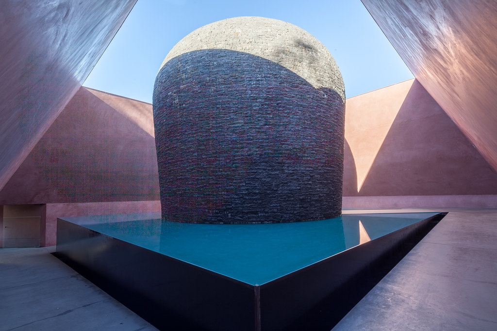 Interior of James Turrell Skyspace in Canberra