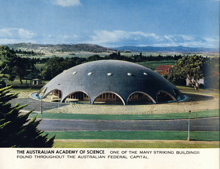 Illustration of Shine Dome, Canberra from 1960s